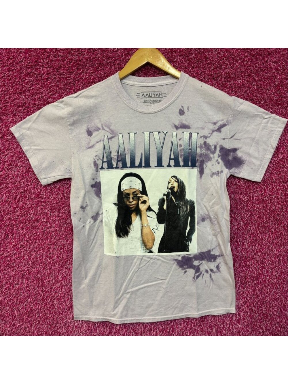 Aaliyah Queen of R&B Tiedye Tshirt size Medium